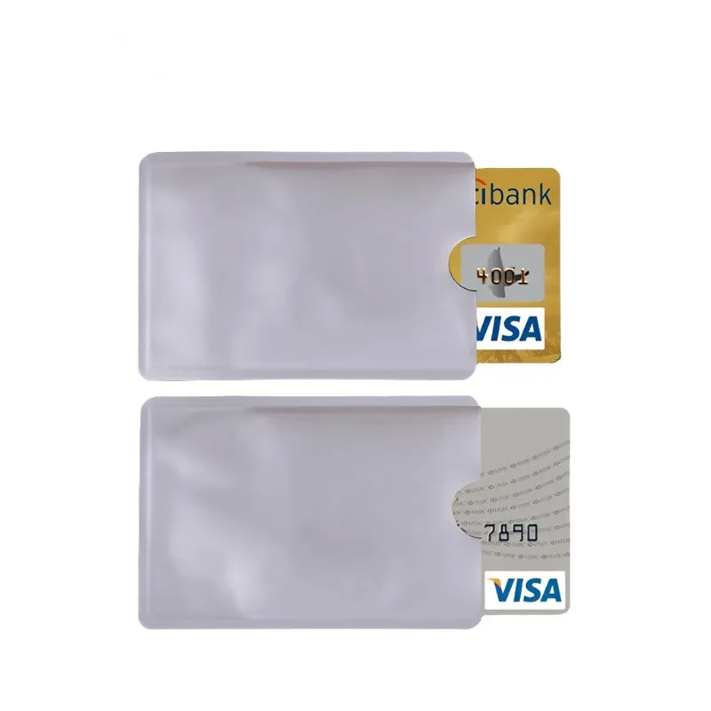 100 Rfid Blocking Aluminum Foil Card Sleeves