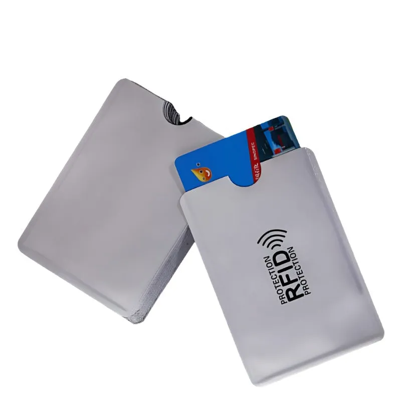 100 Rfid Blocking Aluminum Foil Card Sleeves