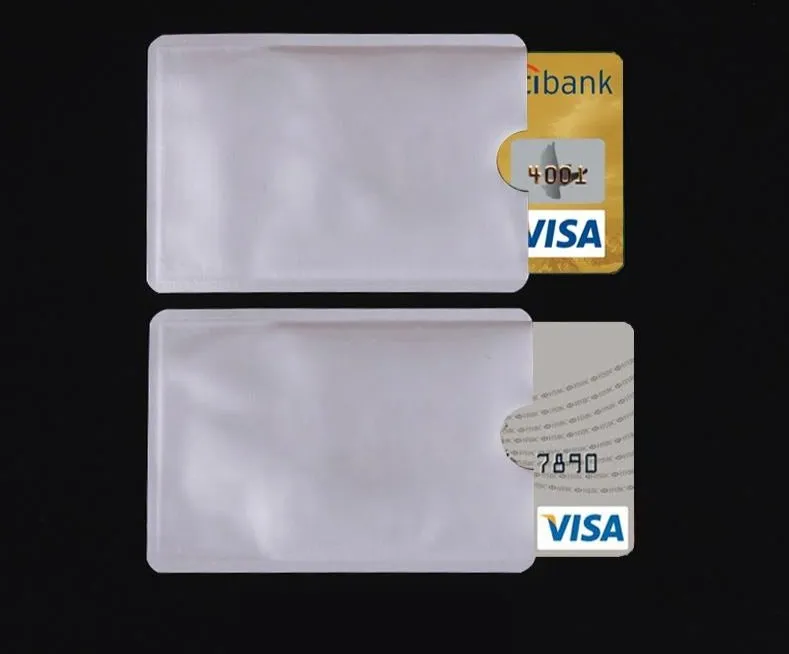 100 Rfid Blocking Aluminum Foil Card Sleeves