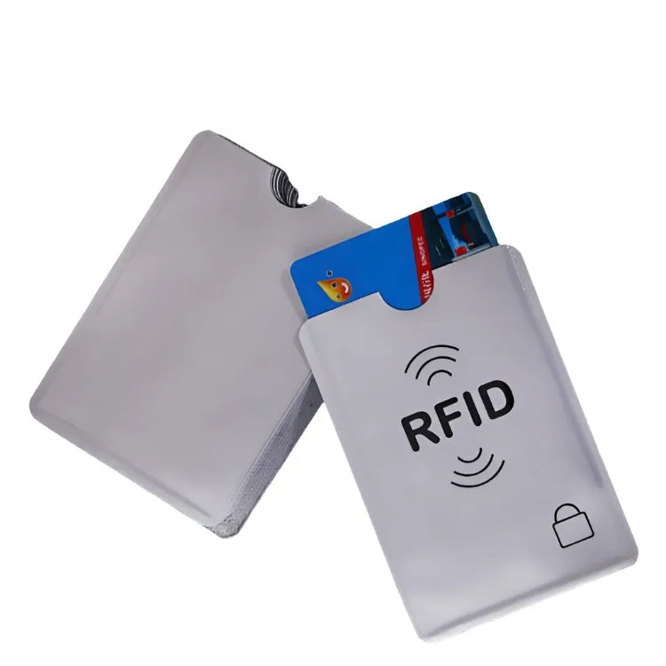 100 Rfid Blocking Aluminum Foil Card Sleeves