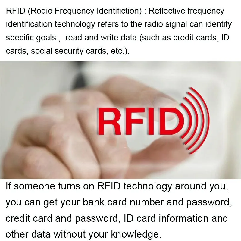 100 Rfid Blocking Aluminum Foil Card Sleeves