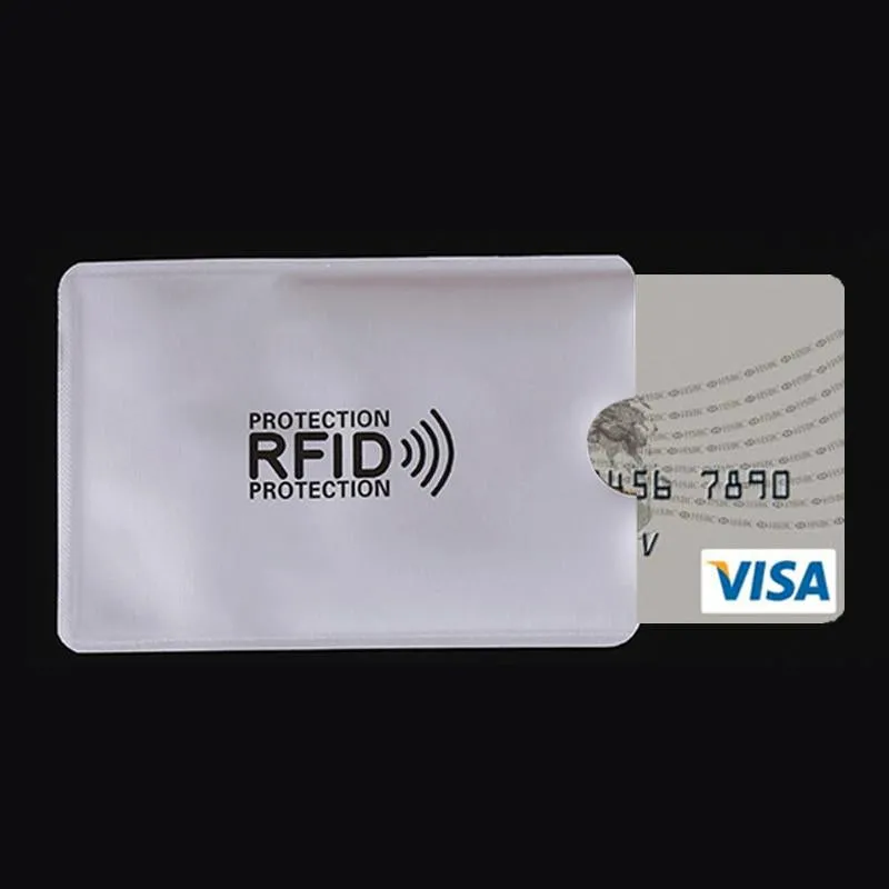 100 Rfid Blocking Aluminum Foil Card Sleeves