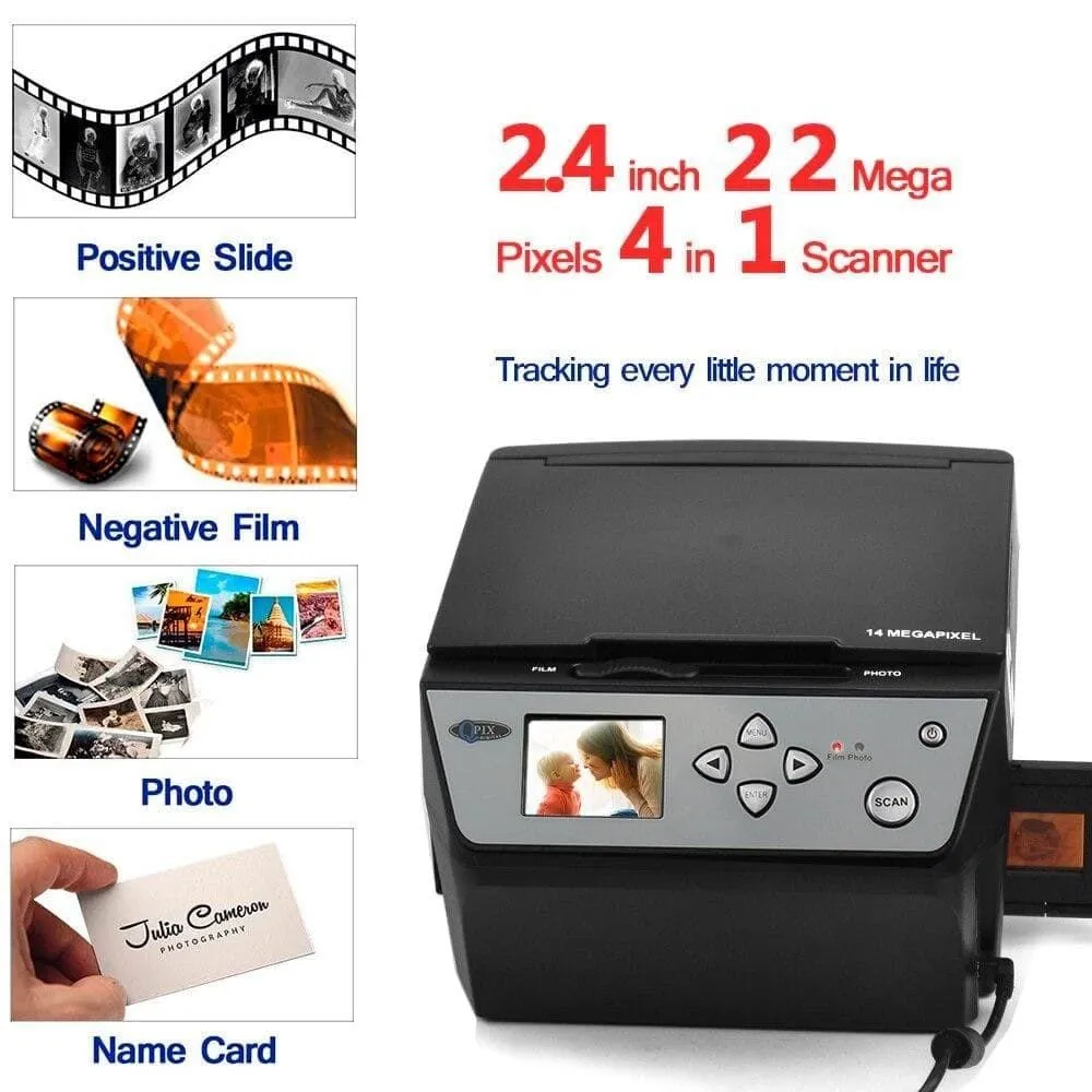 22 Mega Pixels 4 in 1 Combo Photo and Digital Film Scanner