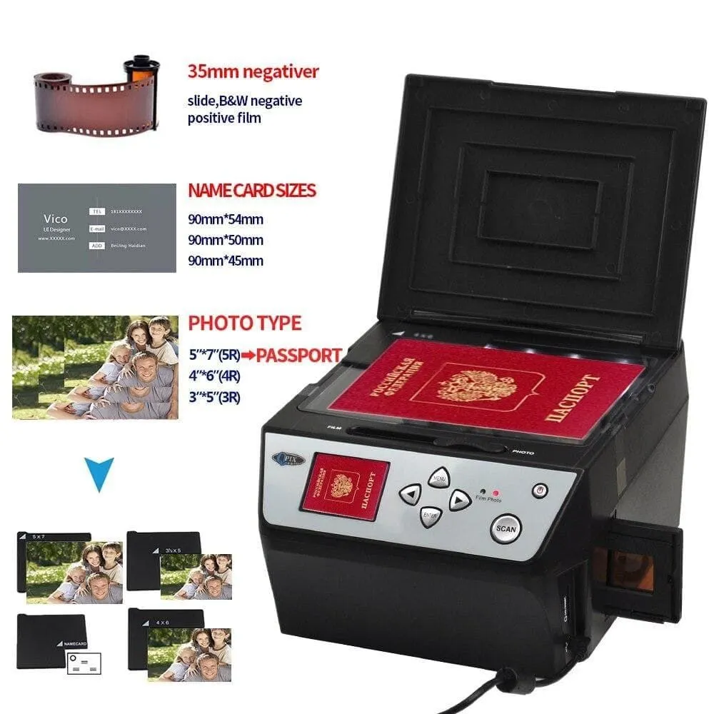 22 Mega Pixels 4 in 1 Combo Photo and Digital Film Scanner