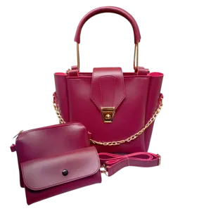 3-Piece Set with Long Adjustable Straps & Two Extra Pouches – Versatile and Stylish Storage Solution - Maroon