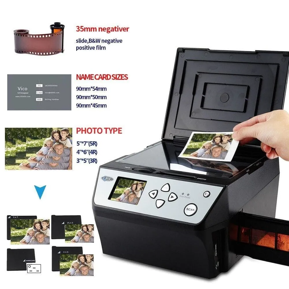 4 in 1 Combo 22 Mega Pixels Photo and Digital 35 Mm Film Scanner 135 Negative