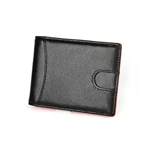 Anti-magnetic Leather Wallet with Zipper for Men - Rfid Protection