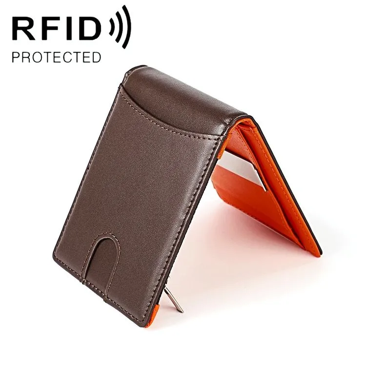 Anti-magnetic Leather Wallet with Zipper for Men - Rfid Protection