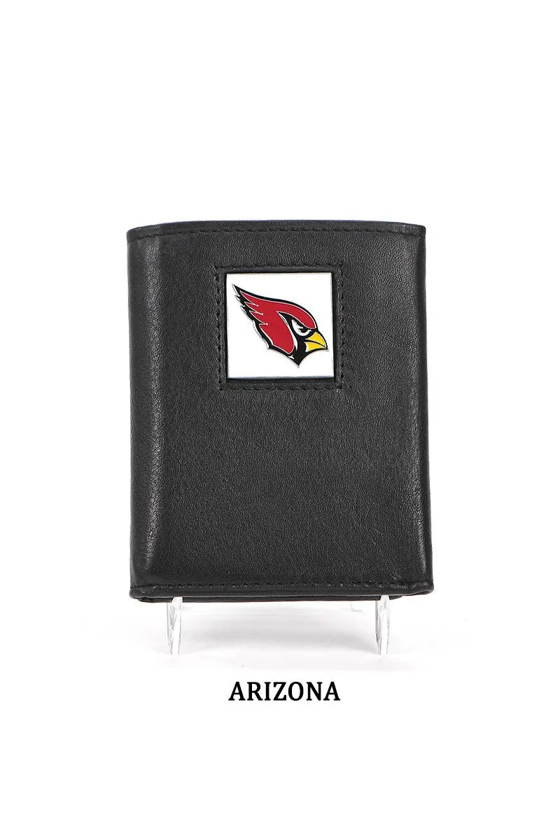 Arizona NFL Leather Tri-Fold Wallet
