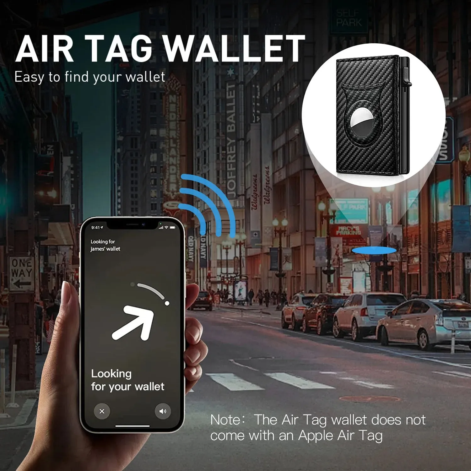 Black Edge Carbon Fiber Wallet