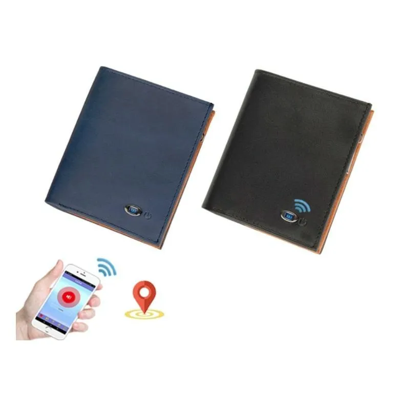 Bluetooth Anti Lost Mens Leather Wallet