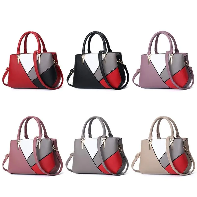 Colourblock Ladies Handbag - Pu Material