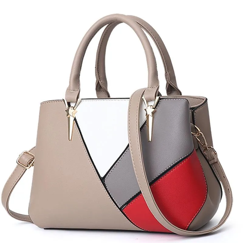 Colourblock Ladies Handbag - Pu Material