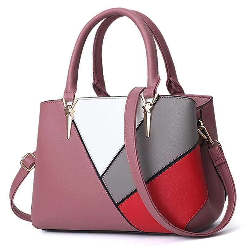 Colourblock Ladies Handbag - Pu Material