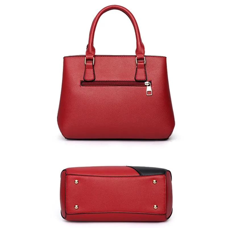 Colourblock Ladies Handbag - Pu Material