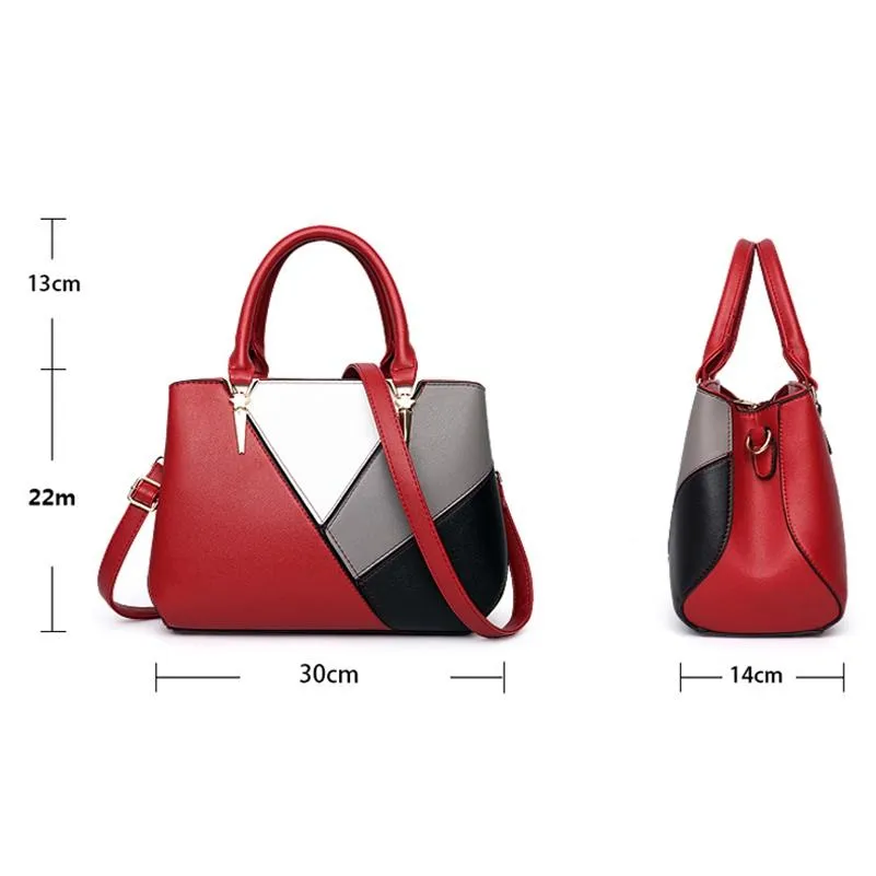 Colourblock Ladies Handbag - Pu Material