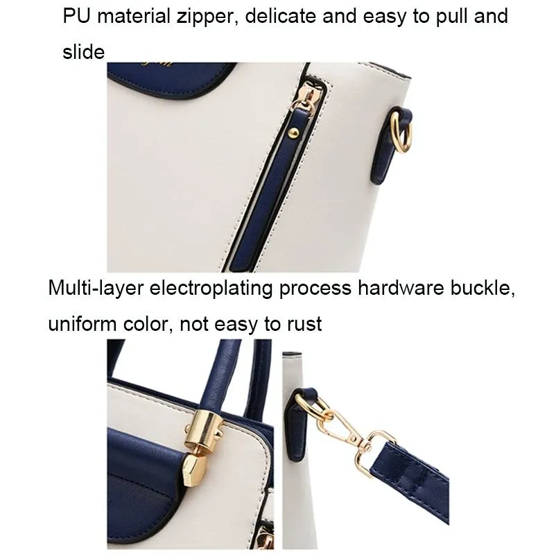 Contrast Material Ladies Handbag