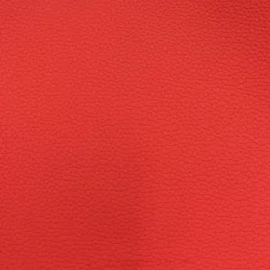 Crimson Red Pebble Grain Textured Faux Leather Vinyl Fabric