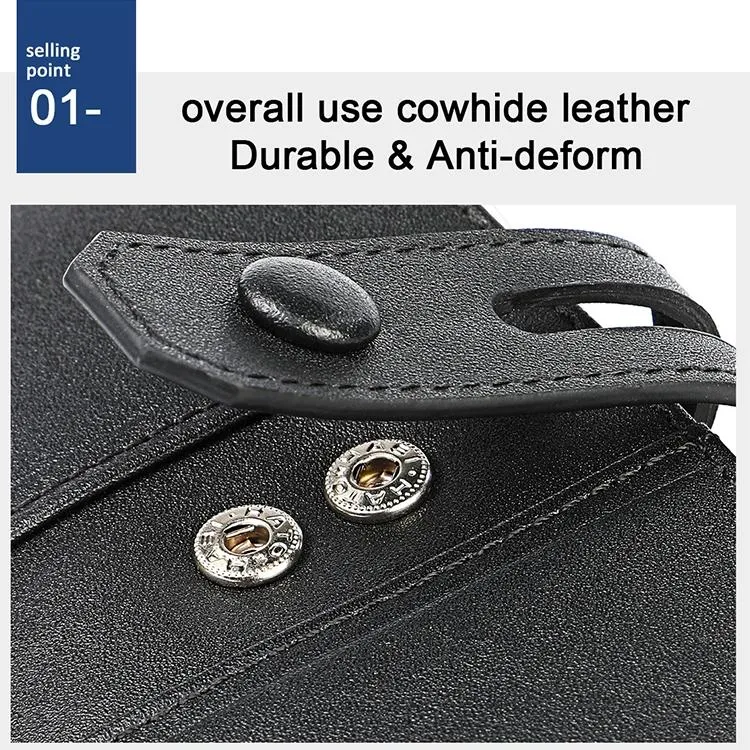 Double Zip Rfid Chain Wallet with Card Slots