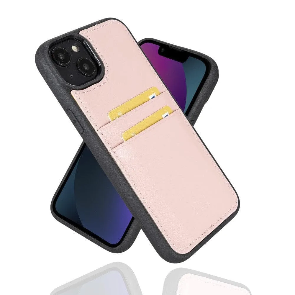 iPhone 15 Leather Case with Card Holder
