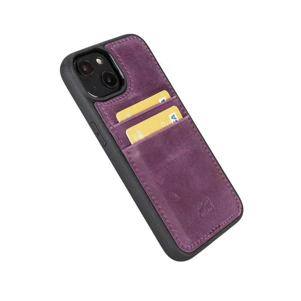 iPhone 15 Leather Case with Card Holder