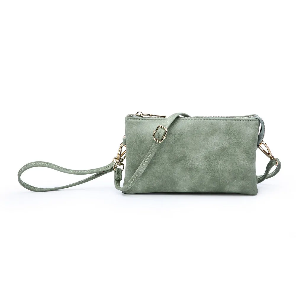 Jen & Co. Jade Riley Monogram able  3 Compartment Crossbody Or Wristlet