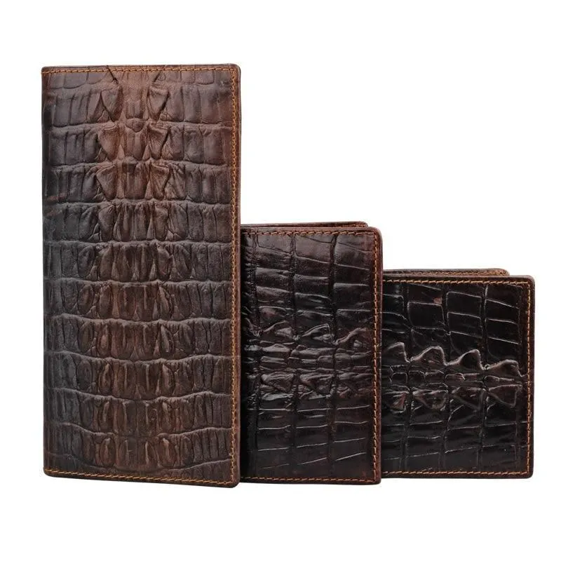Luxury CrocSkin Short Wallet