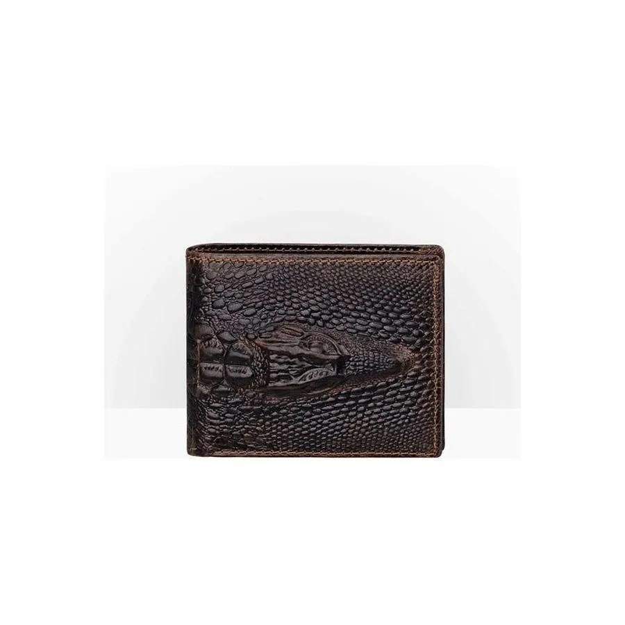 Luxury CrocSkin Short Wallet