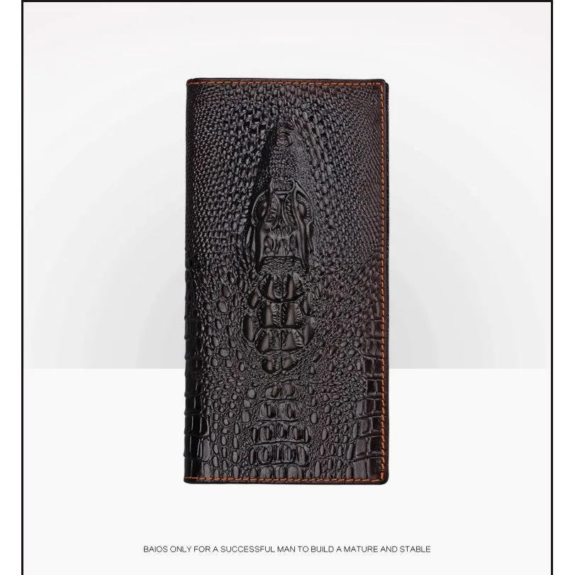 Luxury CrocSkin Short Wallet