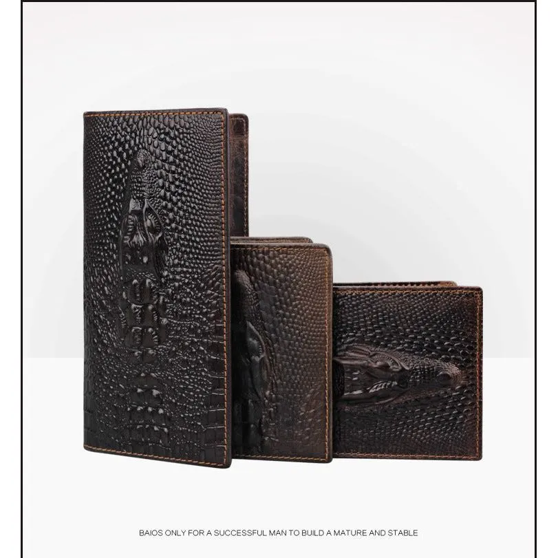 Luxury CrocSkin Short Wallet
