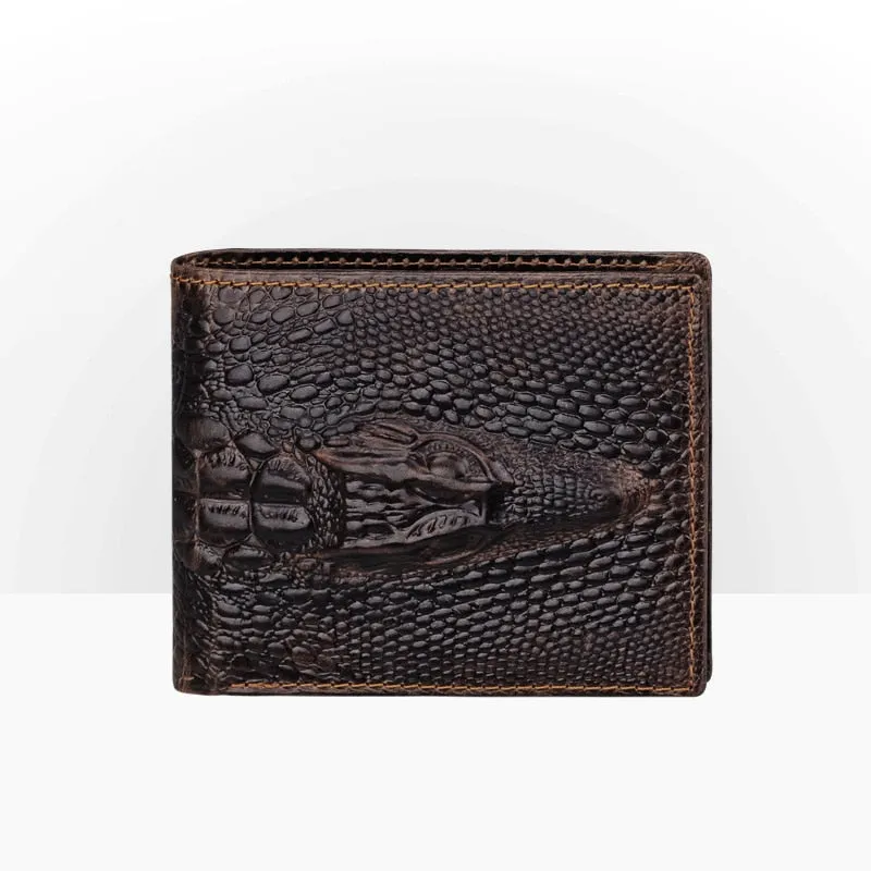 Luxury CrocSkin Short Wallet