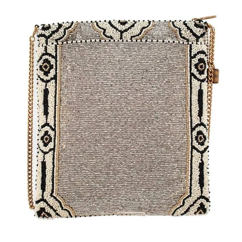 Mary Frances Hamsa Beaded Crossbody Zip Top Handbag 377 Luck Happiness