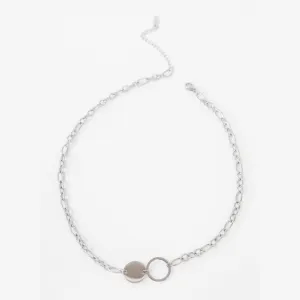 Minimalist Circle  Link Necklace