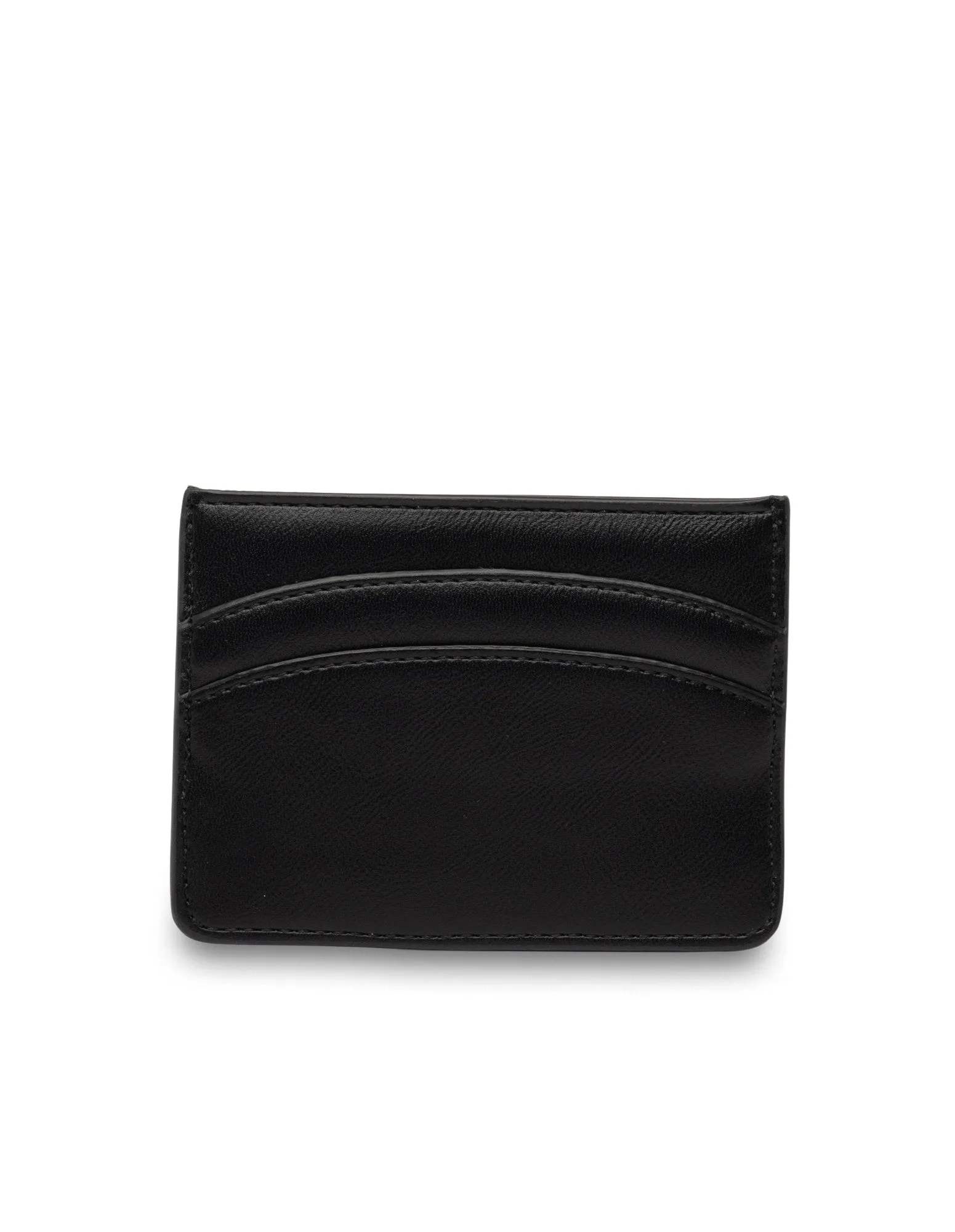 Mocha Claire Simple Cardholder - Black