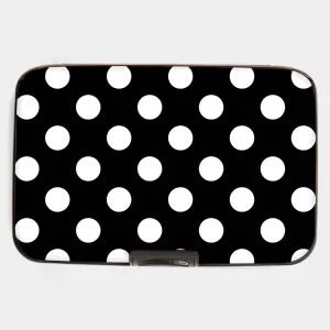 Polka Dot Black/White Armored Wallet