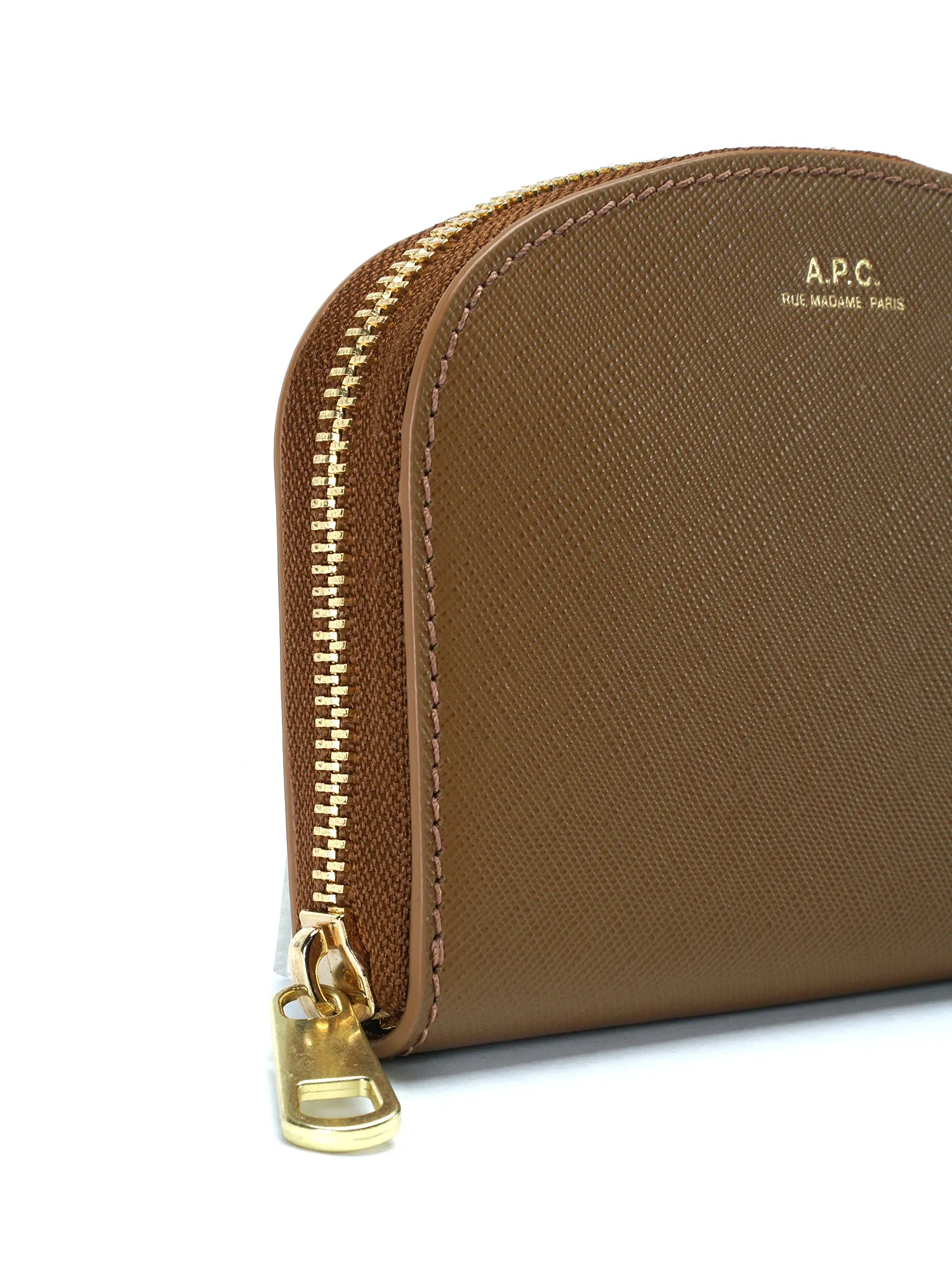 porte-monnaie demi-lune CAC MARRON GLACE
