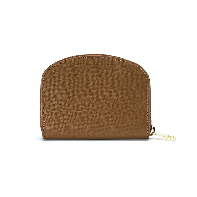 porte-monnaie demi-lune CAC MARRON GLACE