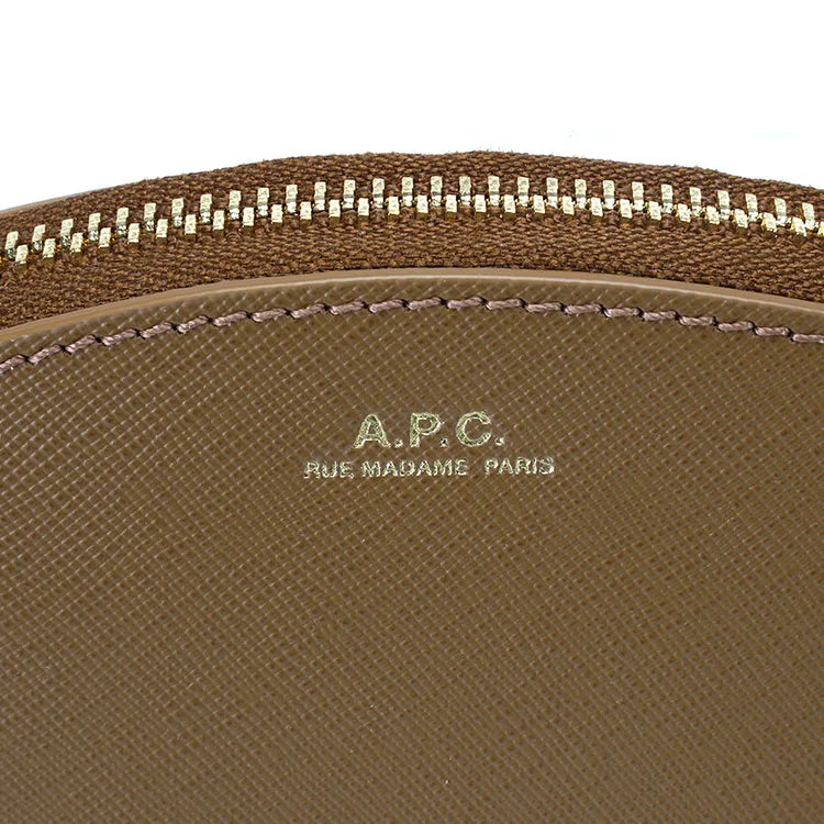 porte-monnaie demi-lune CAC MARRON GLACE