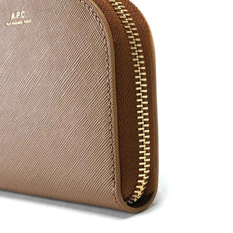 porte-monnaie demi-lune CAC MARRON GLACE