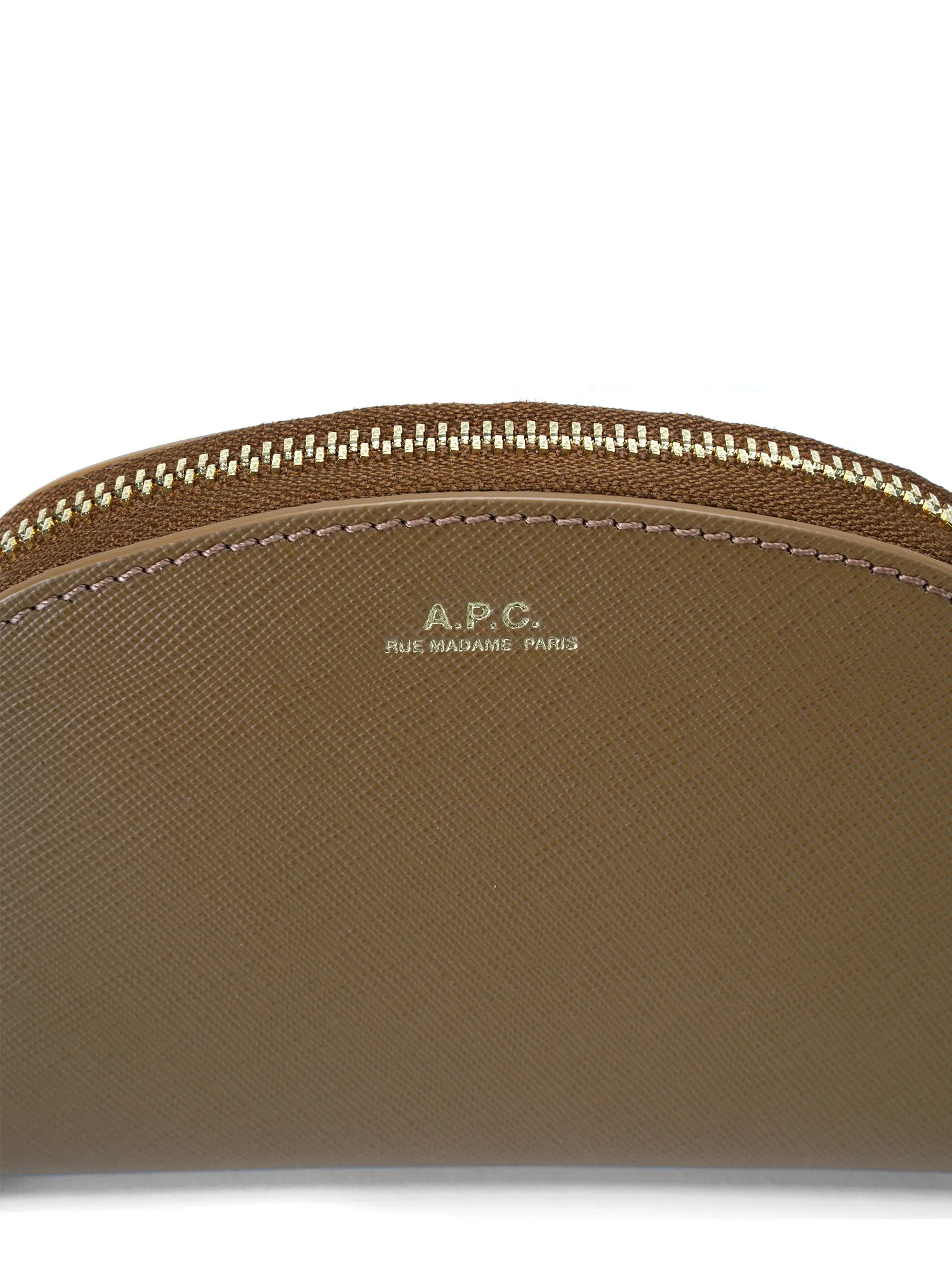 porte-monnaie demi-lune CAC MARRON GLACE