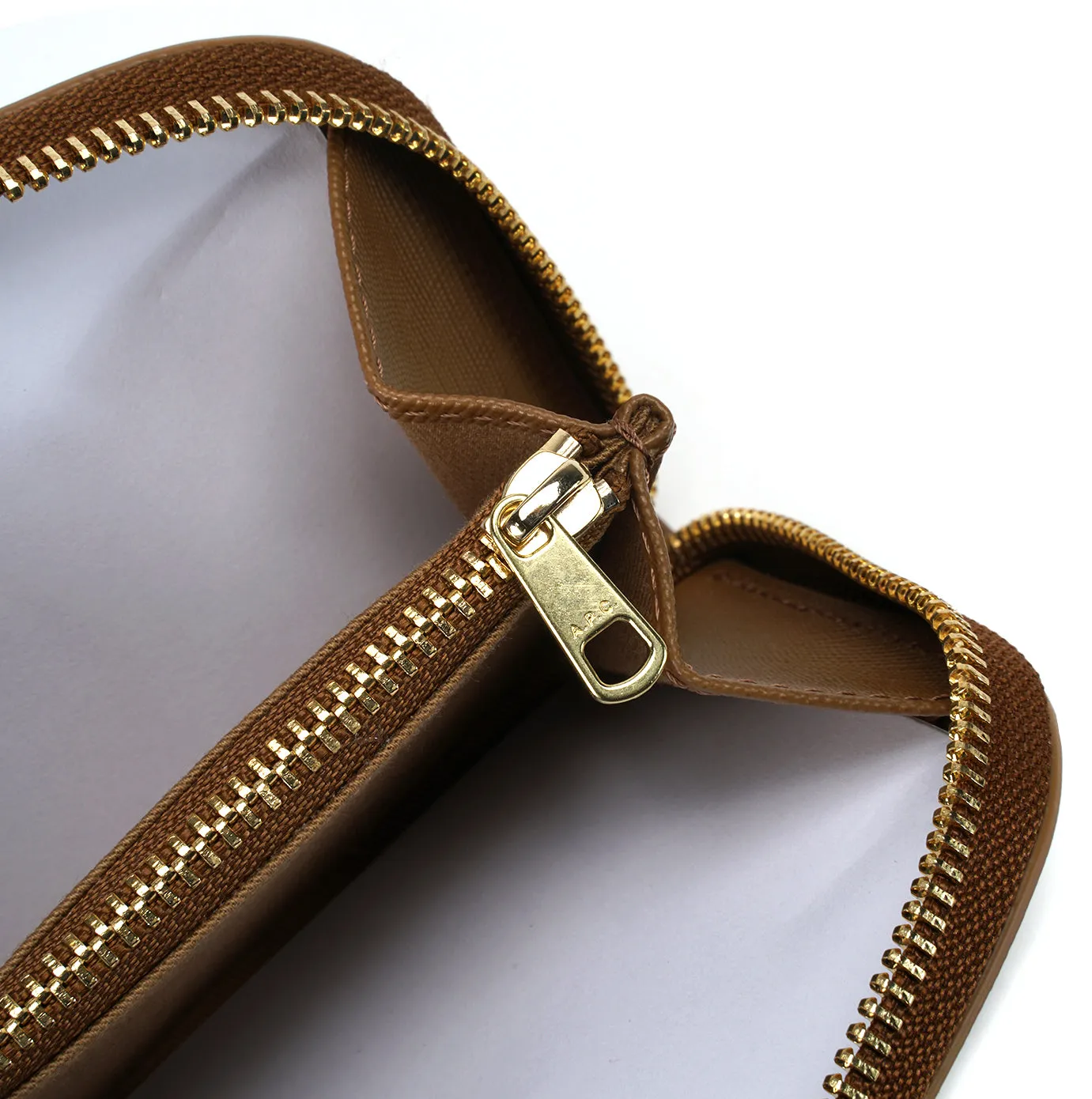 porte-monnaie demi-lune CAC MARRON GLACE