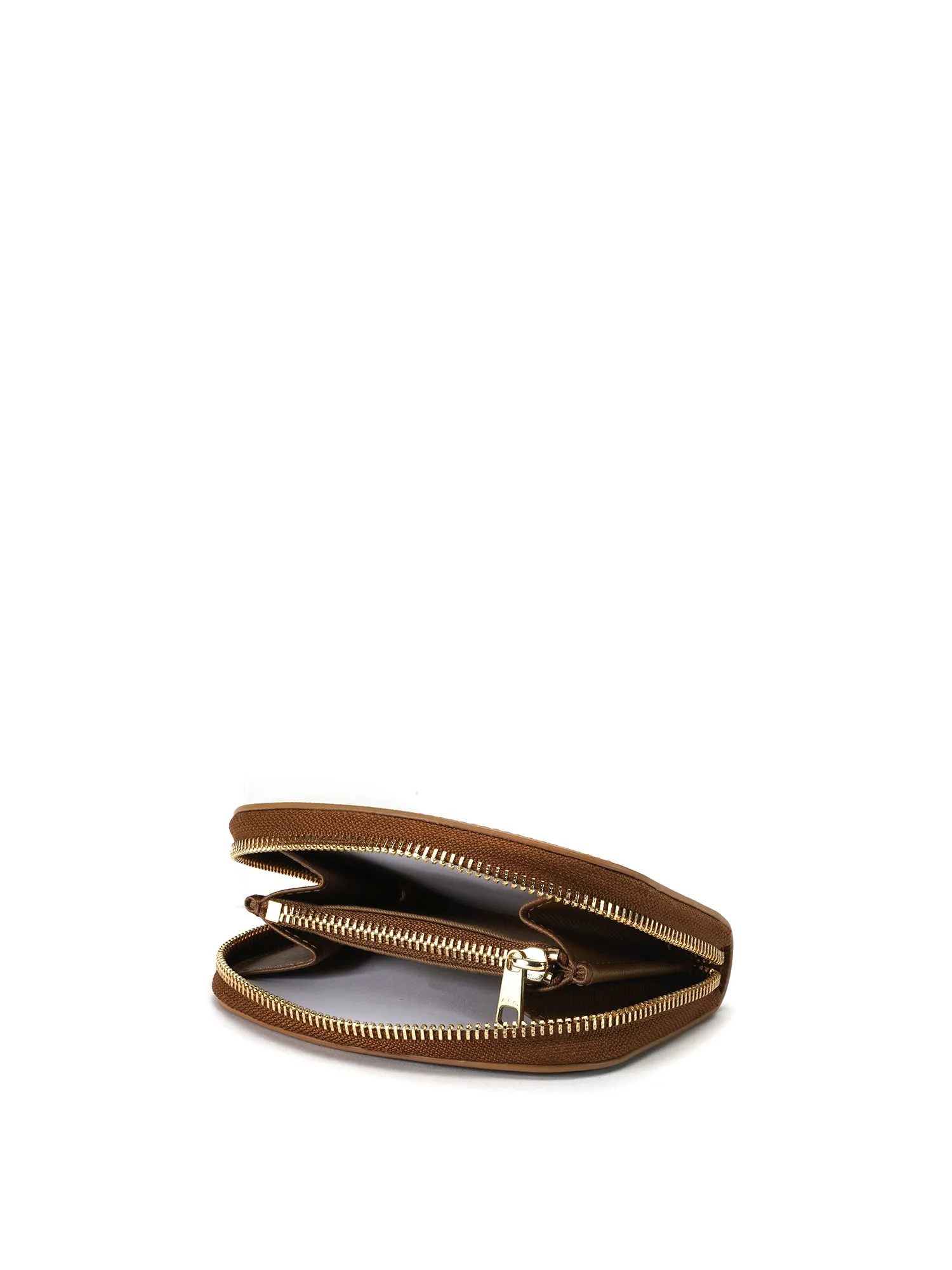porte-monnaie demi-lune CAC MARRON GLACE