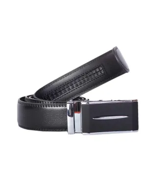 Ratchet Designer Automatic Black Leather Belt