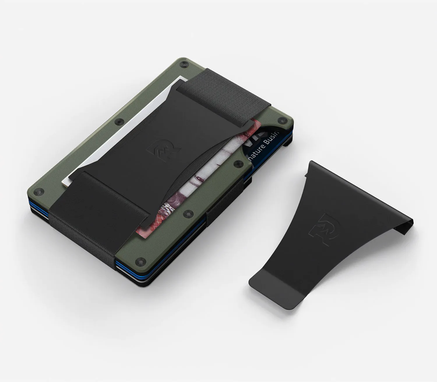 Ridge Wallet - Matte Olive Titanium