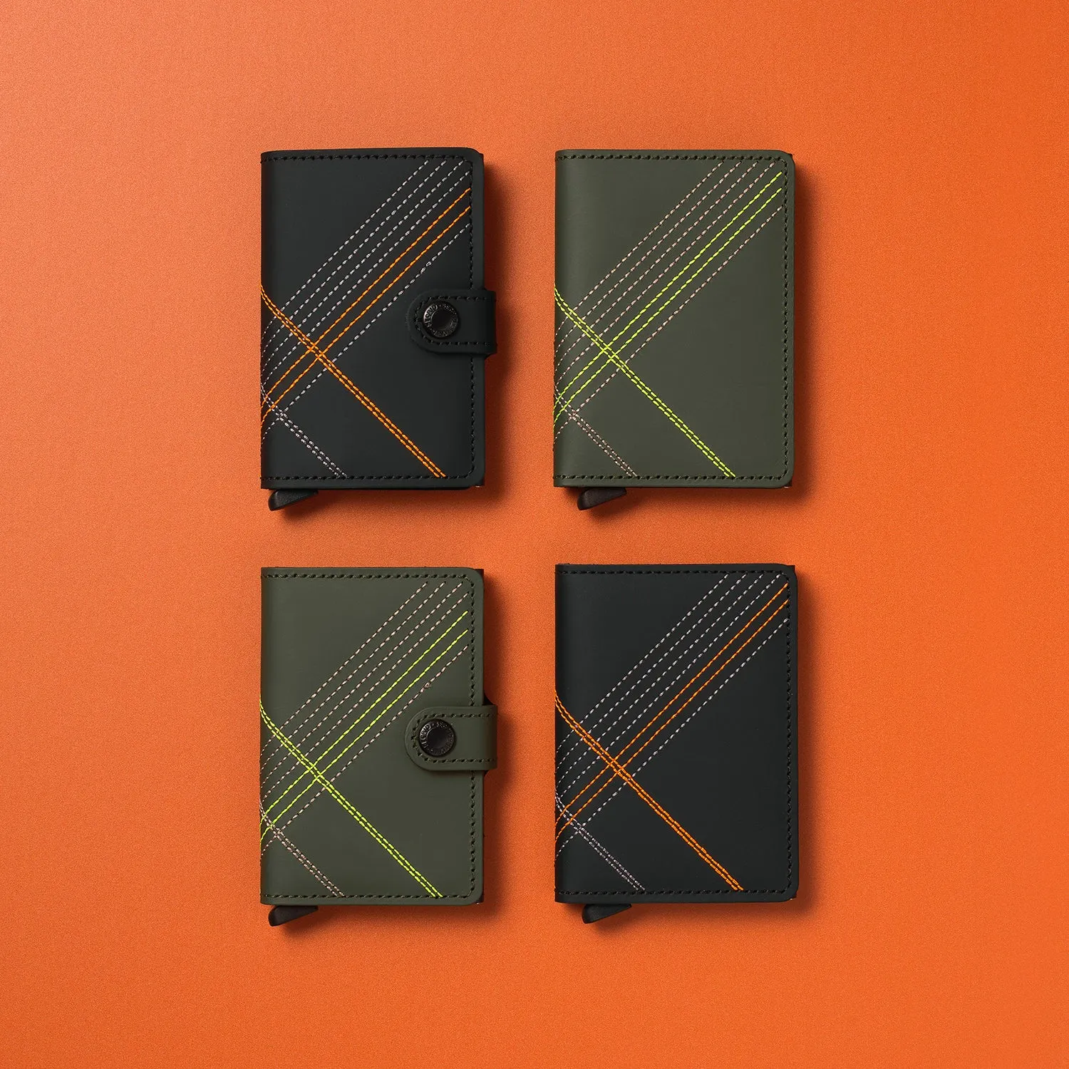 secrid | miniwallet | stitch linea orange