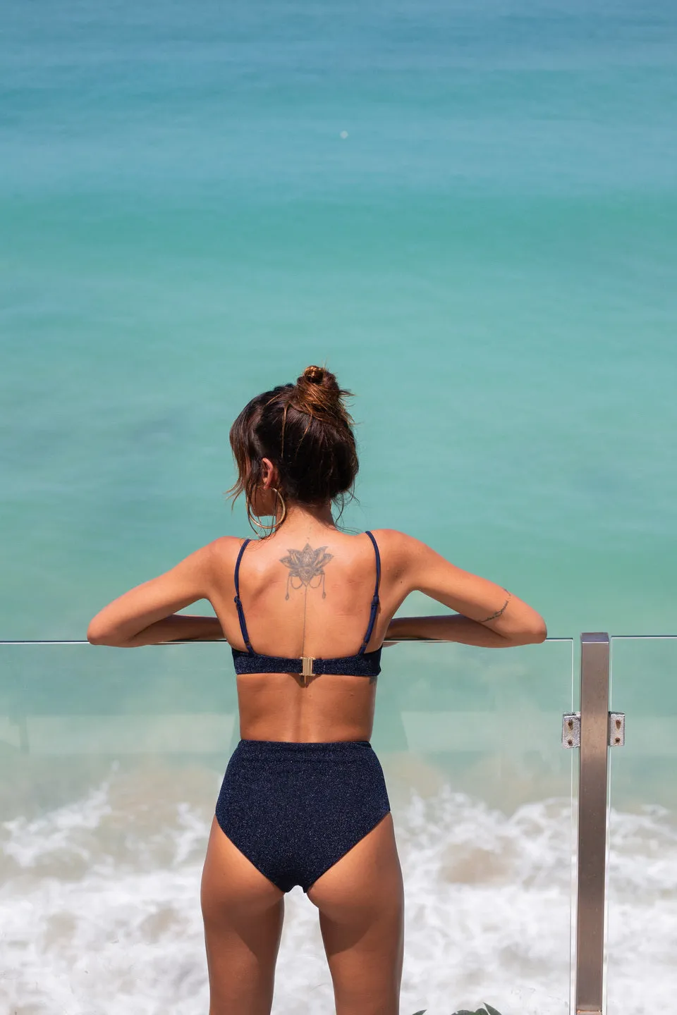 Stardust ~ Classic Cami Bikini Top 2025 - Navy