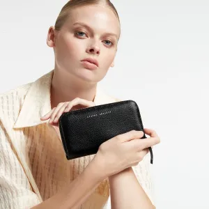Status Anxiety Yet To Come Leather Wallet (Black)