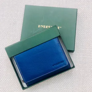 Tilly Leather Ladies Wallet With Key Ring - Blue