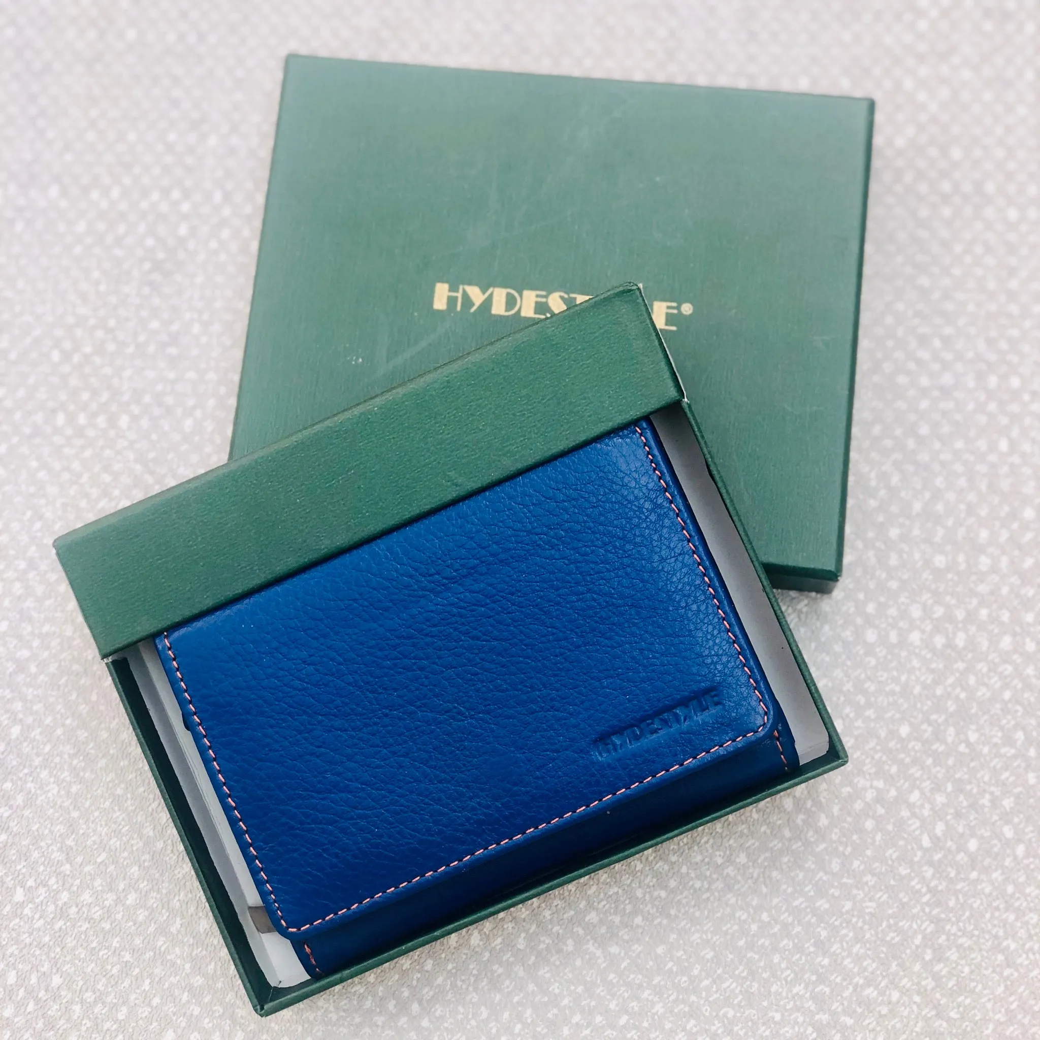 Tilly Leather Ladies Wallet With Key Ring - Blue