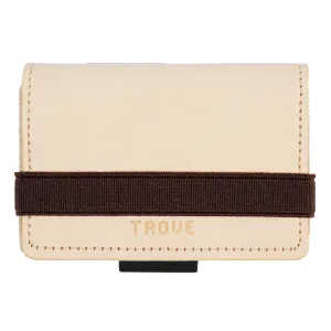TROVE Cash Wrap: Beige/Pink Leather and Brown